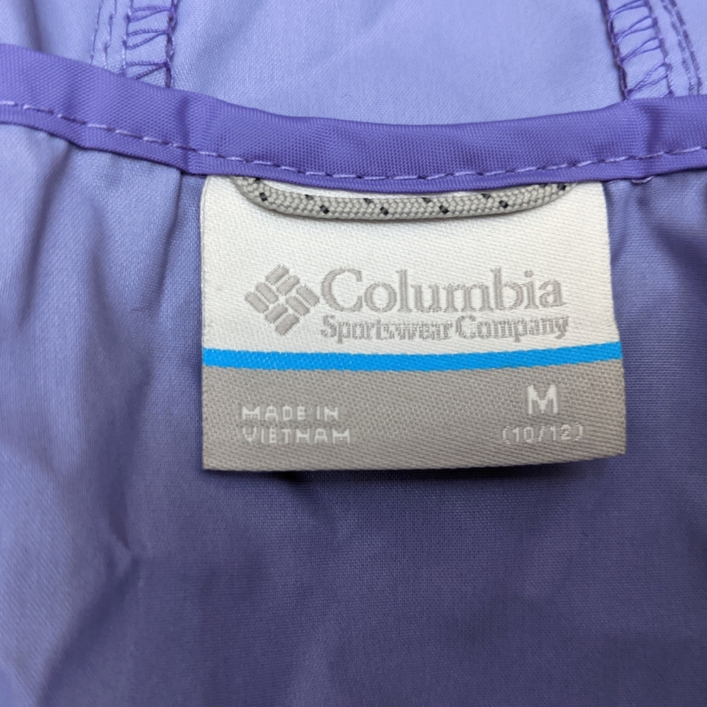 Like New Columbia Girls Rain Jacket Size M 10-12 - Picture 10 of 11